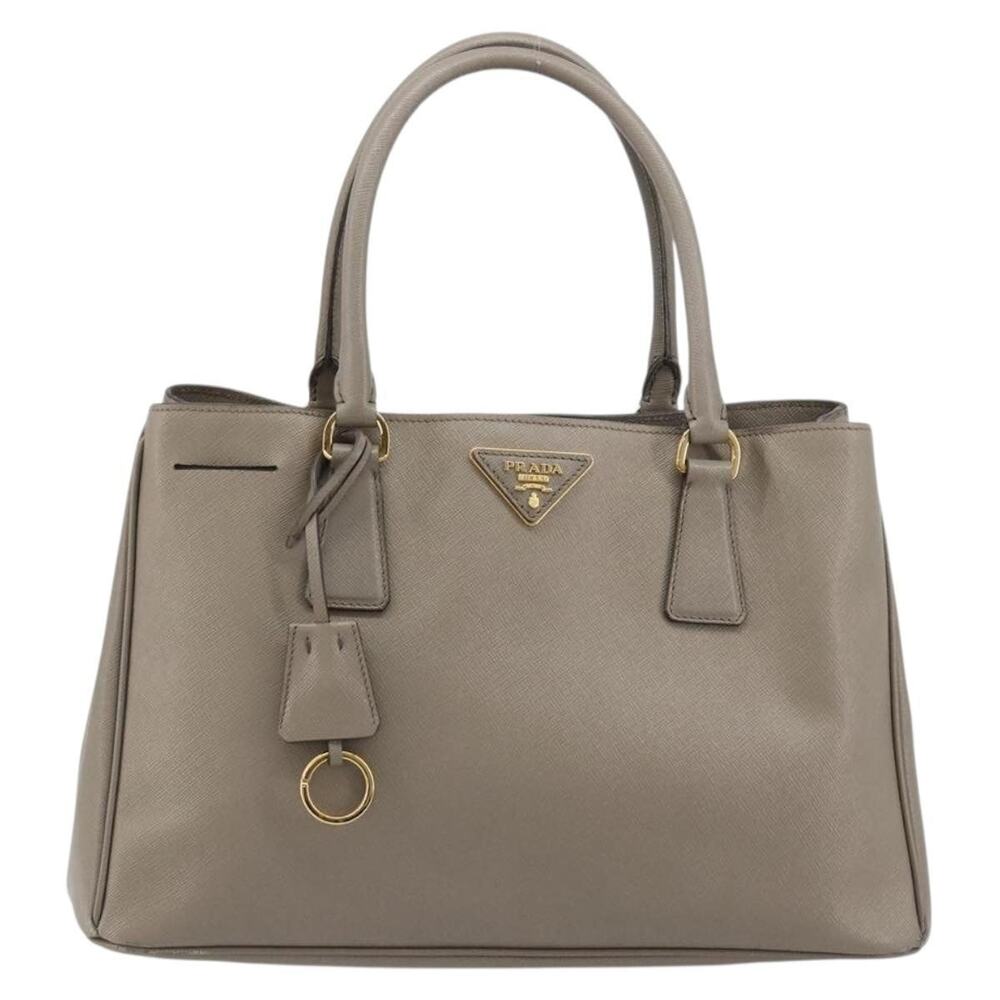 Prada Saffiano Galleria Handbag Gray